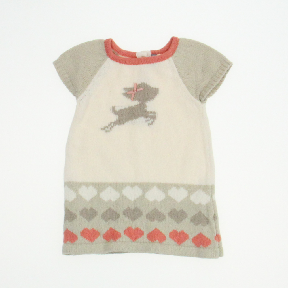 Orchestra Bebe Girls Ivory | Pink Sweater Dress size: 3 Months
